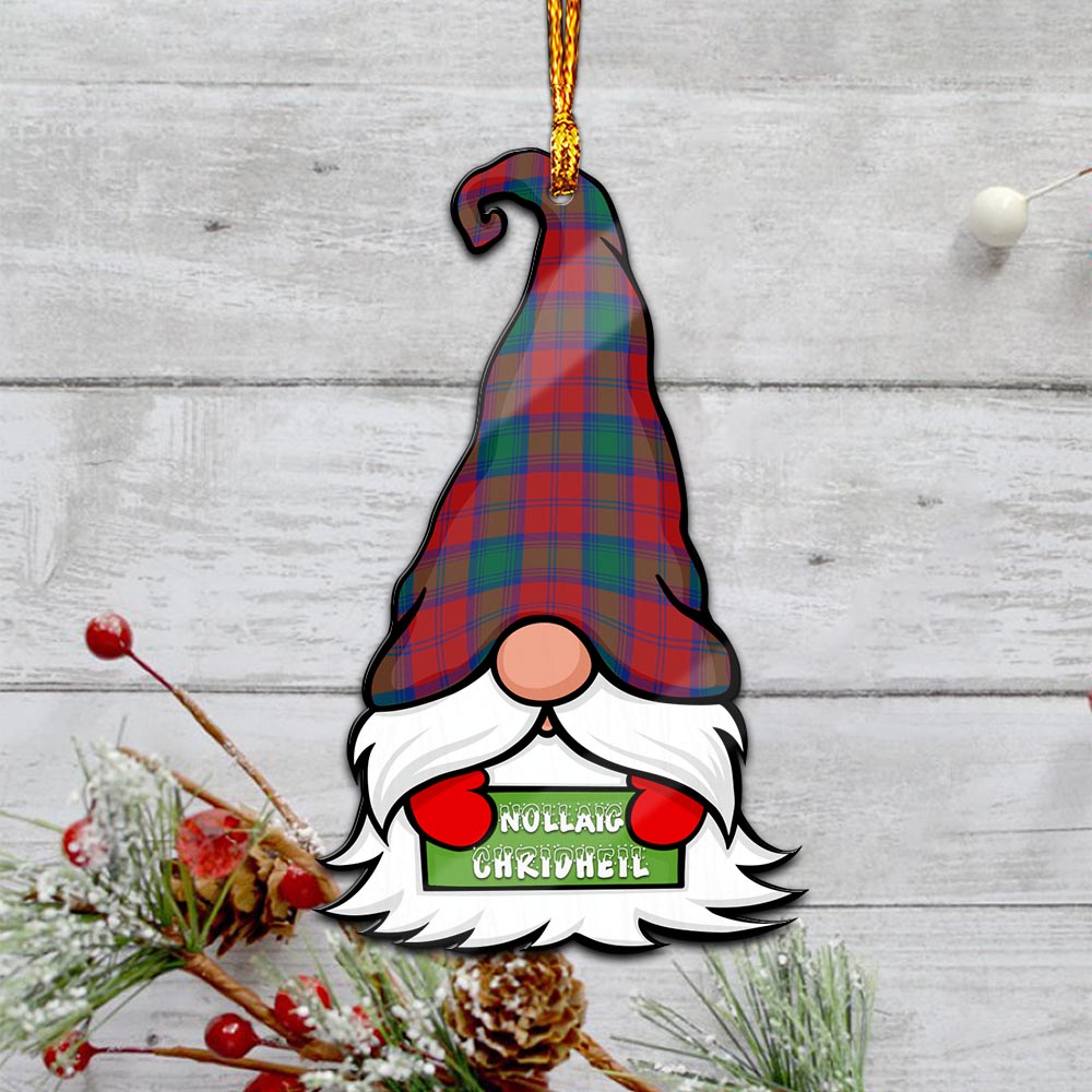 Fotheringham (Fotheringhame) Gnome Christmas Ornament with His Tartan Christmas Hat - Tartan Vibes Clothing