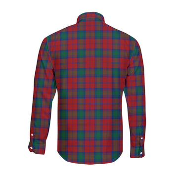 Fotheringham (Fotheringhame) Tartan Long Sleeve Button Up Shirt with Family Crest