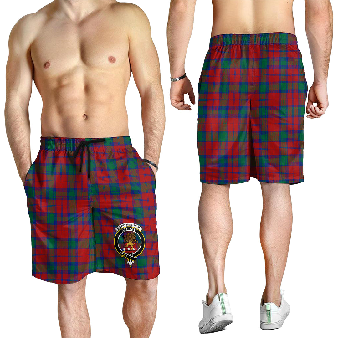 Fotheringham (Fotheringhame) Tartan Mens Shorts with Family Crest - Tartan Vibes Clothing