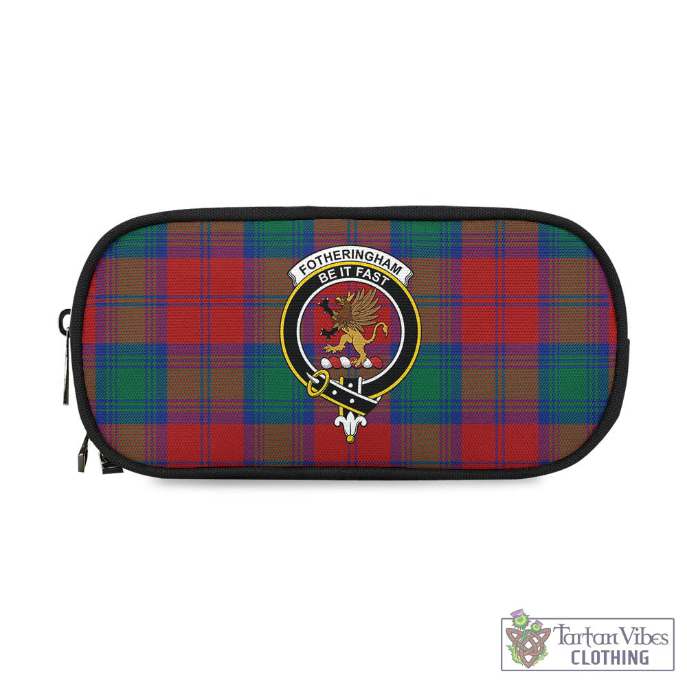 Tartan Vibes Clothing Fotheringham Modern Tartan Pen and Pencil Case with Family Crest