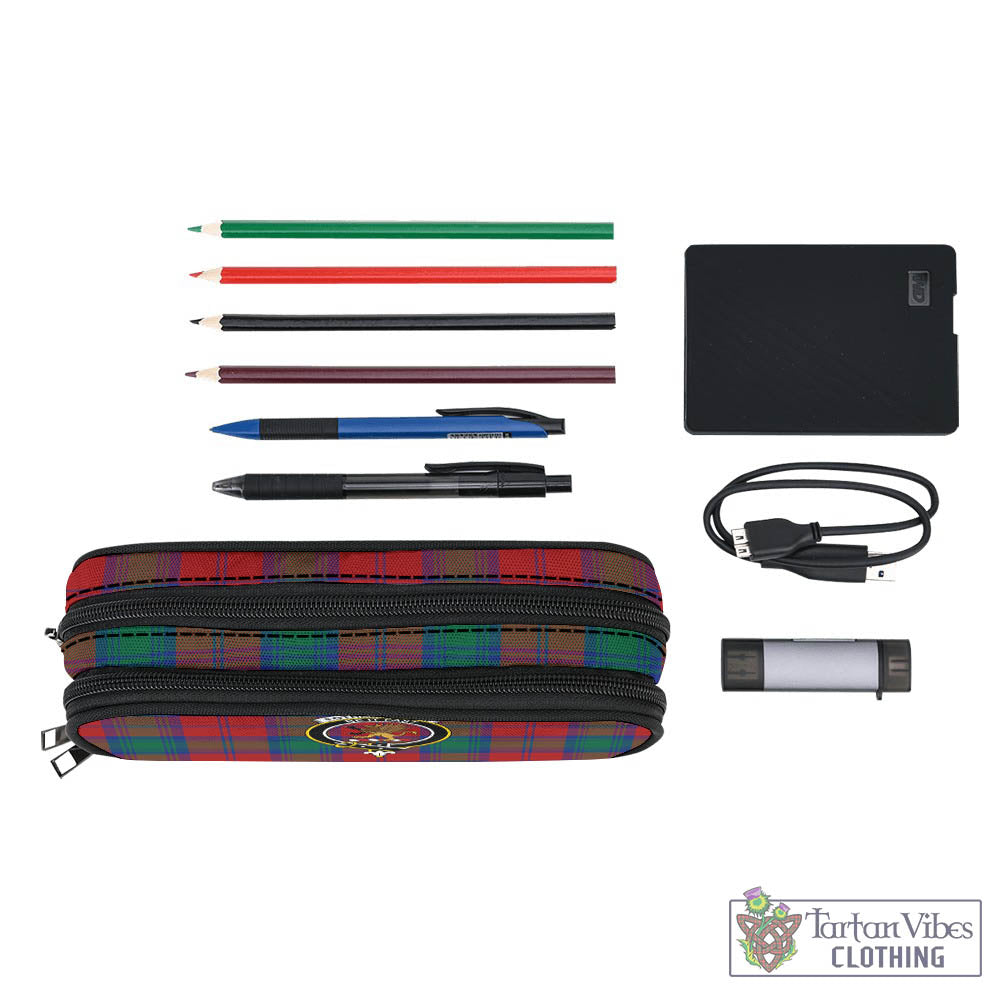 Tartan Vibes Clothing Fotheringham Modern Tartan Pen and Pencil Case with Family Crest