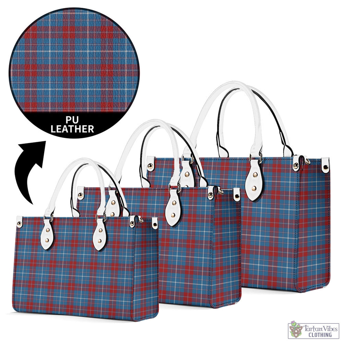 Frame Tartan Luxury Leather Handbags - Tartan Vibes Clothing