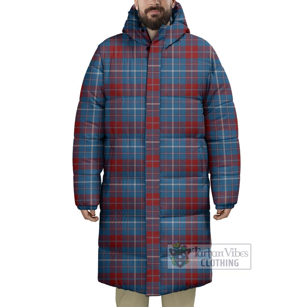 Tartan Vibes Clothing Frame Tartan Long Down Jacket