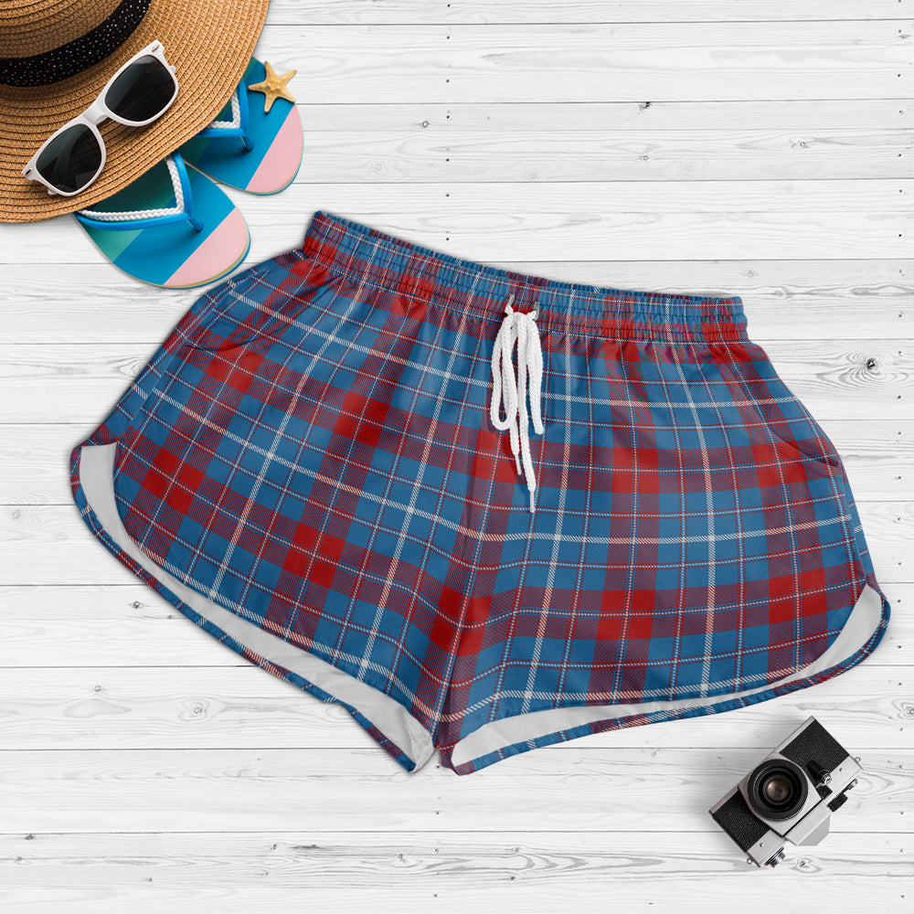 frame-tartan-womens-shorts