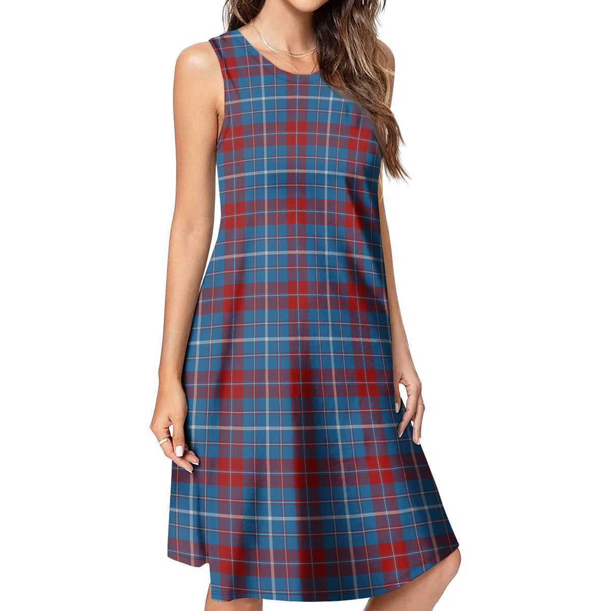 Frame Tartan Womens Casual Dresses 4XL - Tartan Vibes Clothing