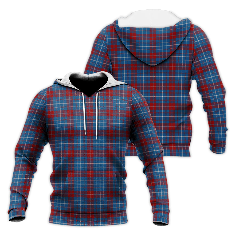 frame-tartan-knitted-hoodie