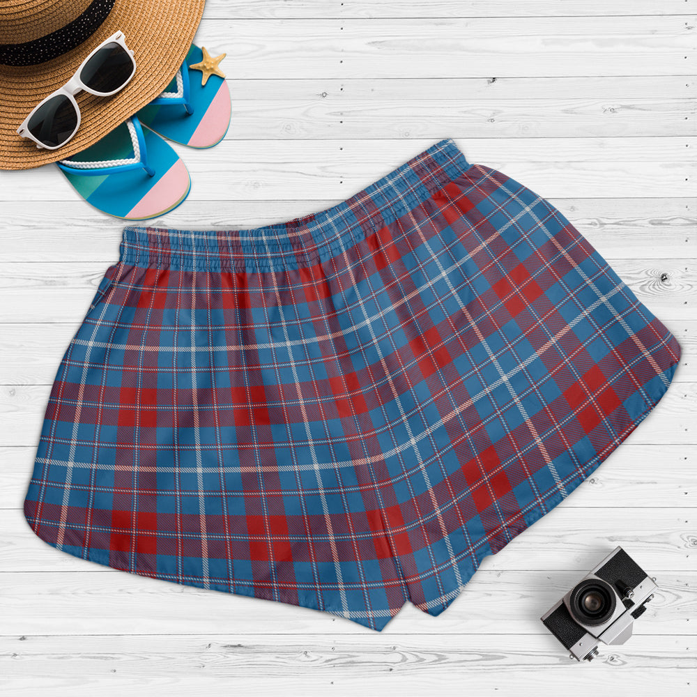 frame-tartan-womens-shorts