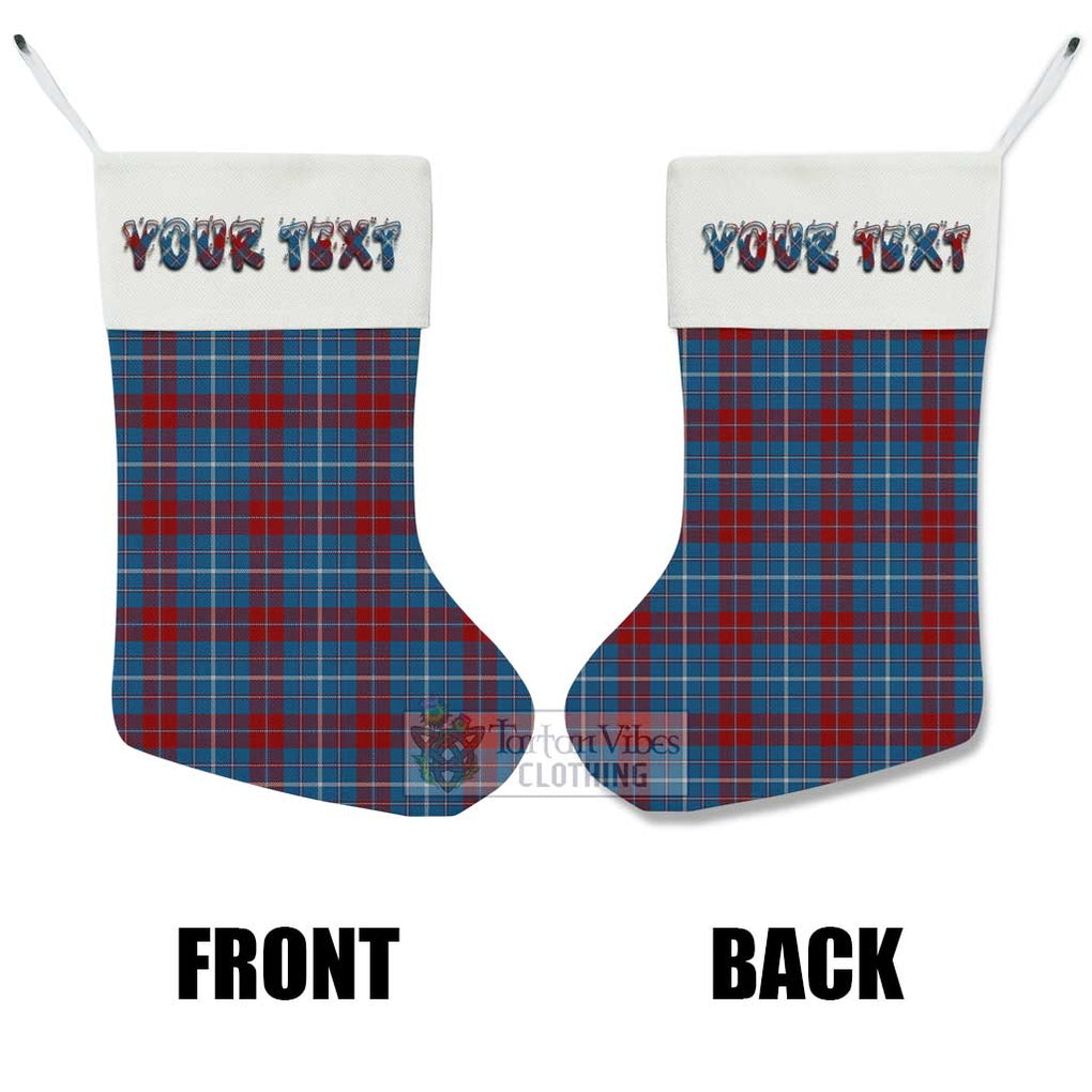 Tartan Vibes Clothing Frame Tartan Christmas Stocking with Personalized Text