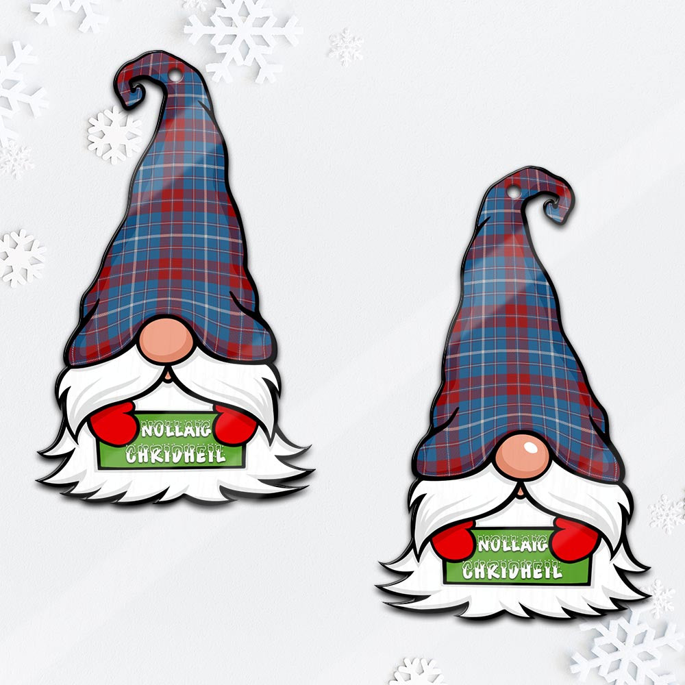 Frame Gnome Christmas Ornament with His Tartan Christmas Hat - Tartan Vibes Clothing