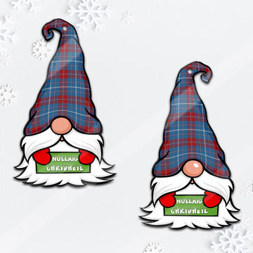 Frame Gnome Christmas Ornament with His Tartan Christmas Hat