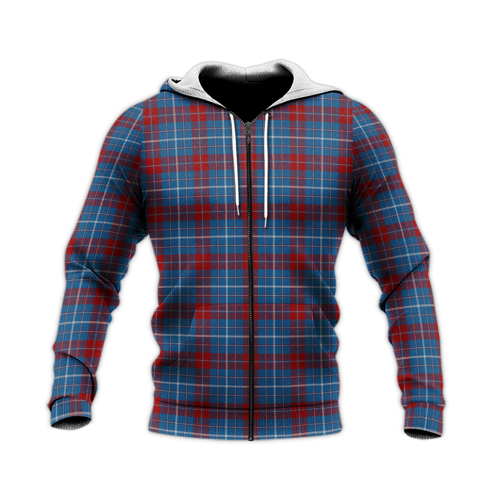 frame-tartan-knitted-hoodie