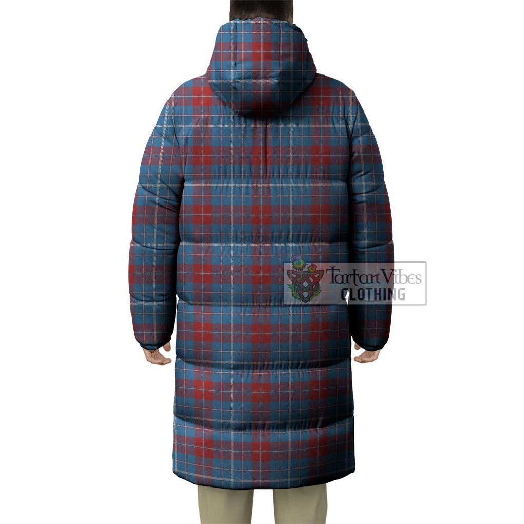 Tartan Vibes Clothing Frame Tartan Long Down Jacket