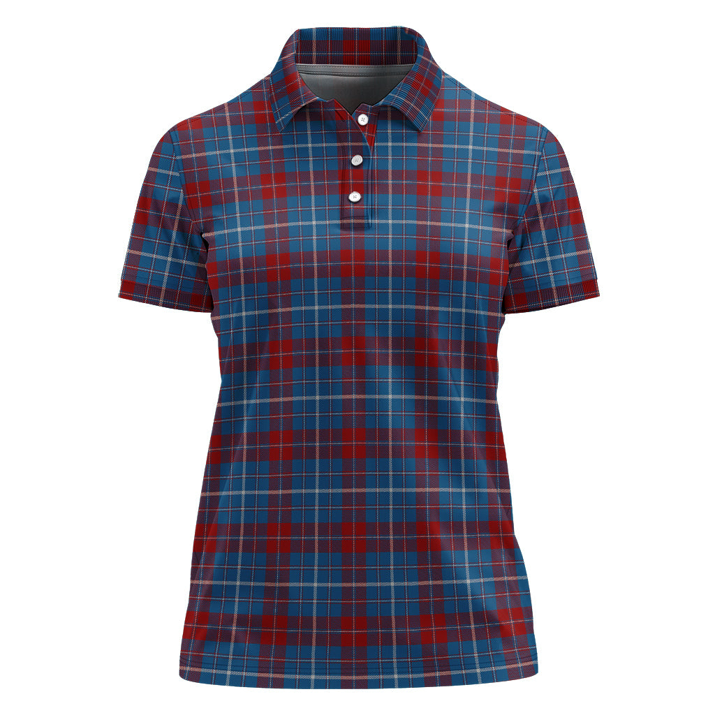 frame-tartan-polo-shirt-for-women