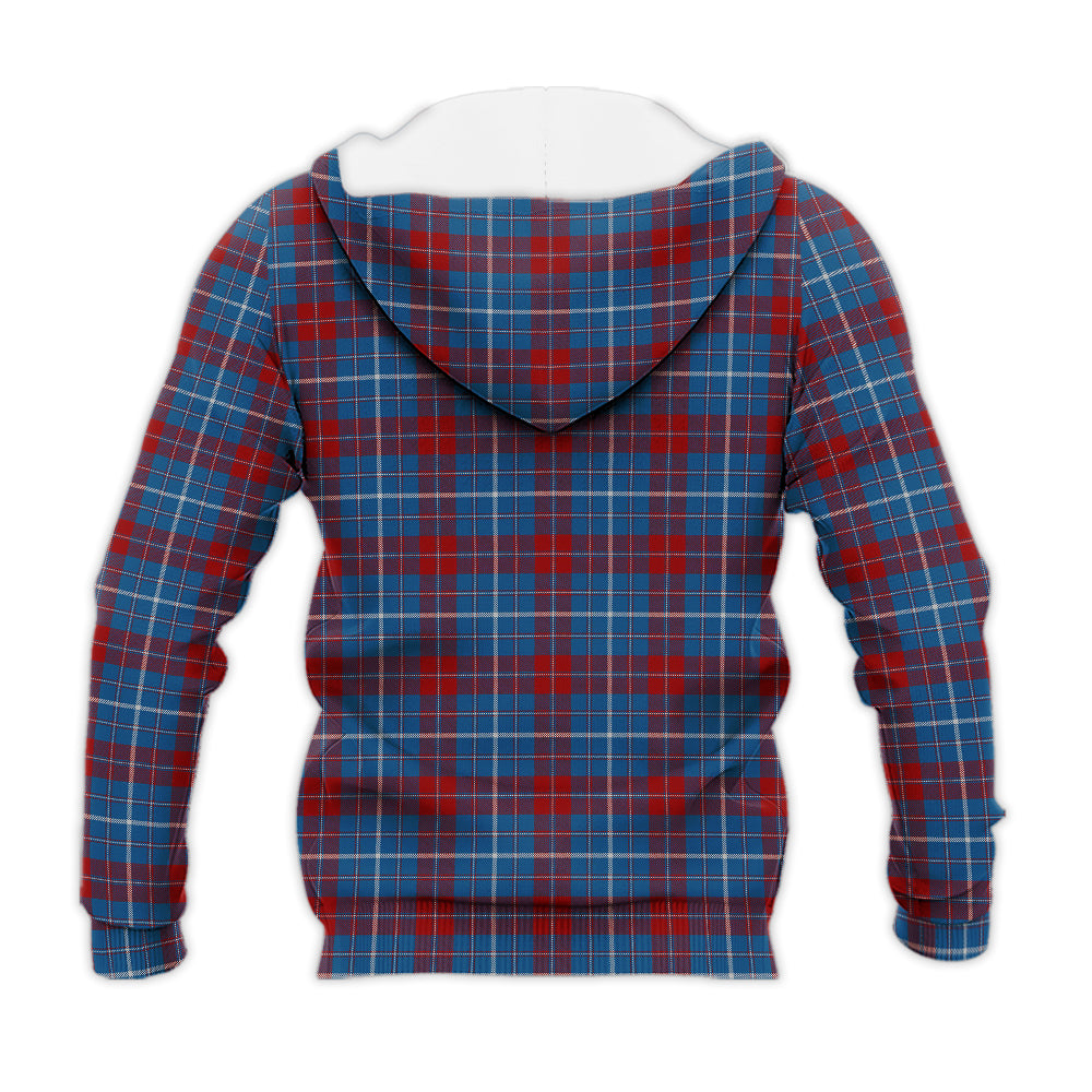 frame-tartan-knitted-hoodie