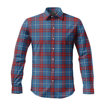 Frame Tartan Long Sleeve Button Up Shirt