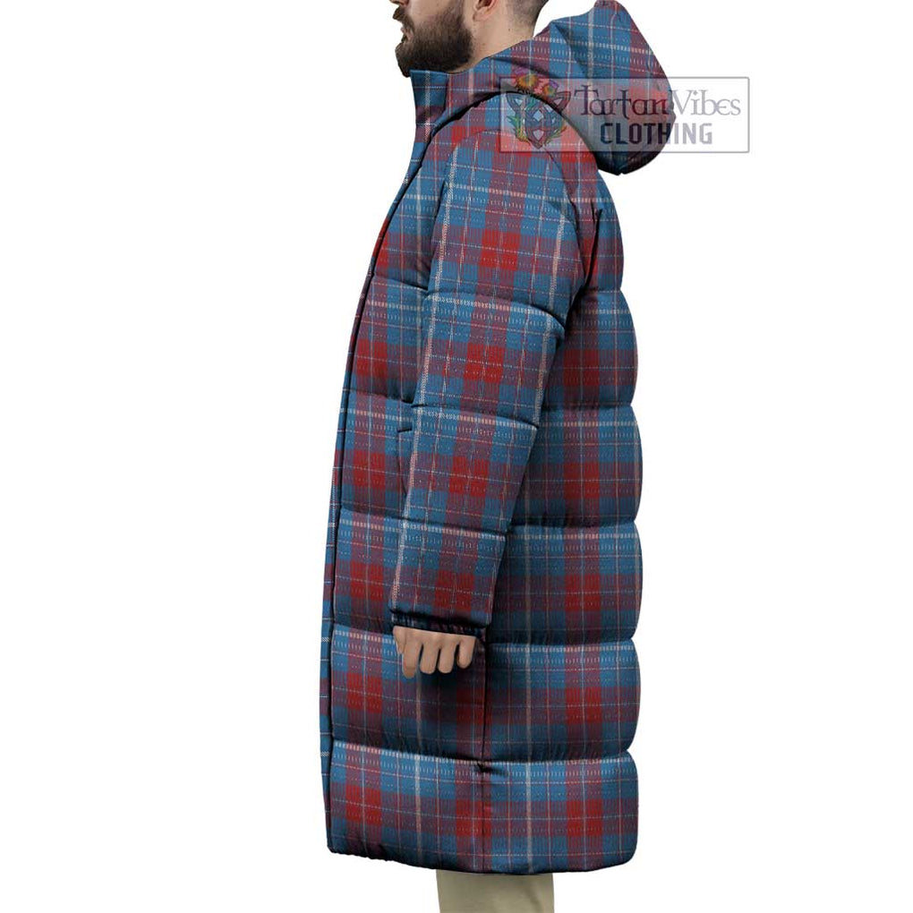 Tartan Vibes Clothing Frame Tartan Long Down Jacket