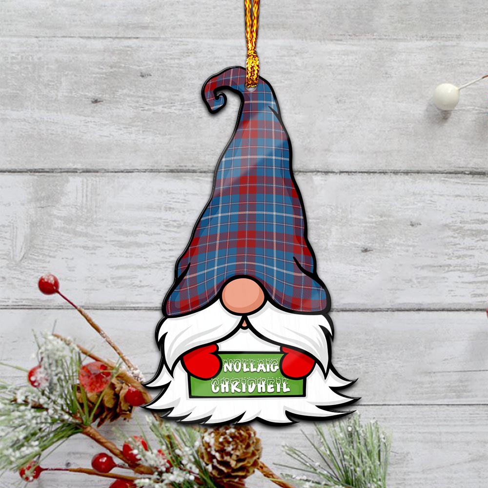 Frame Gnome Christmas Ornament with His Tartan Christmas Hat - Tartan Vibes Clothing