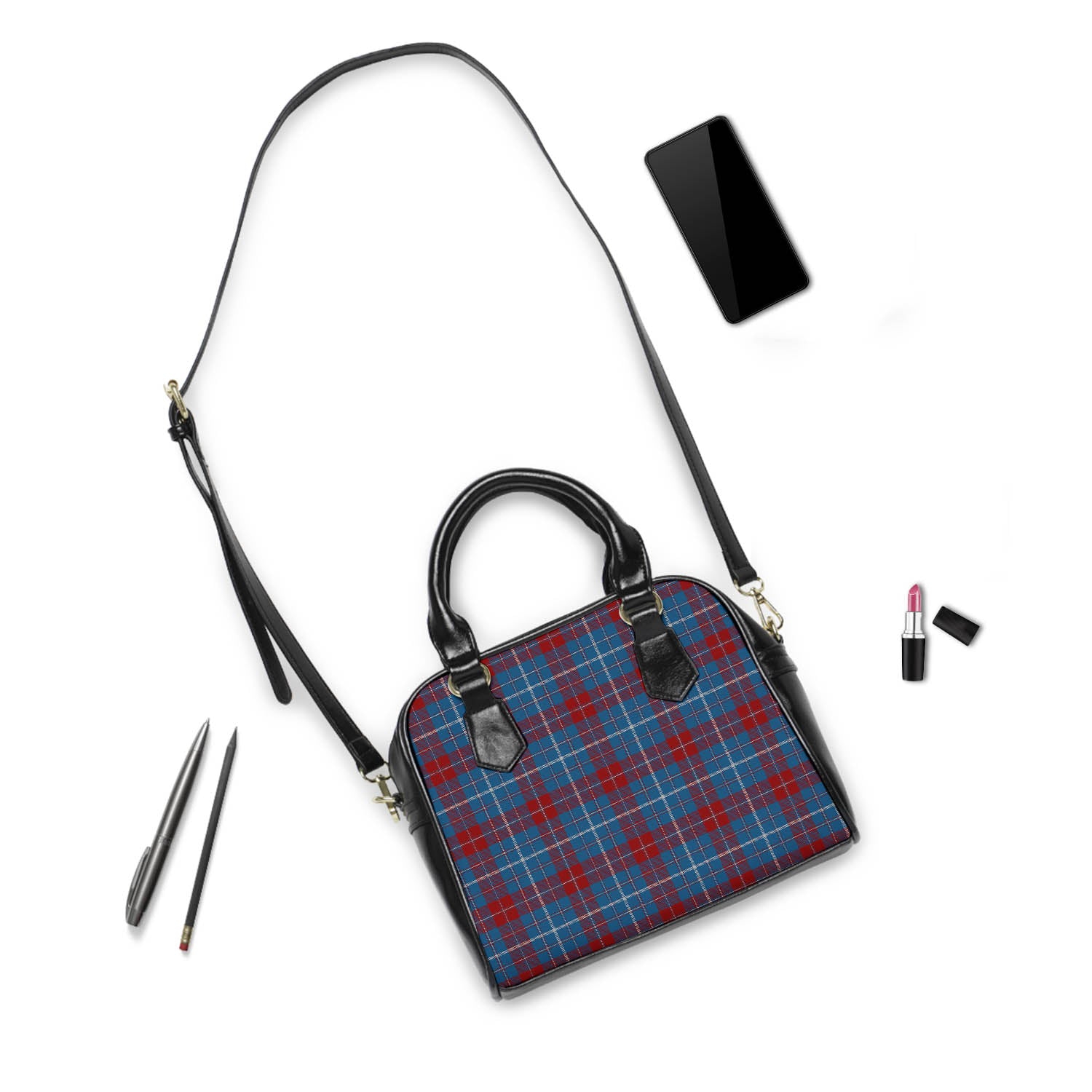 Frame Tartan Shoulder Handbags - Tartanvibesclothing