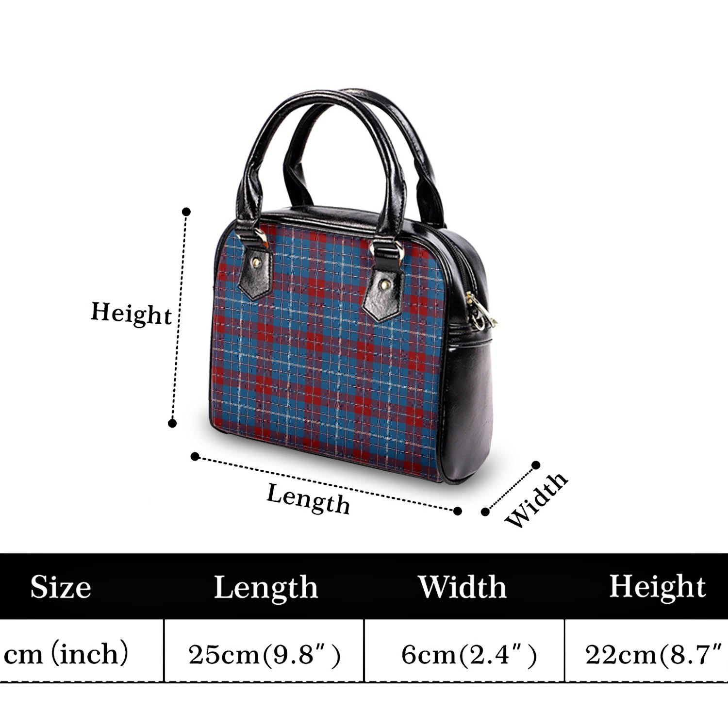 Frame Tartan Shoulder Handbags - Tartanvibesclothing