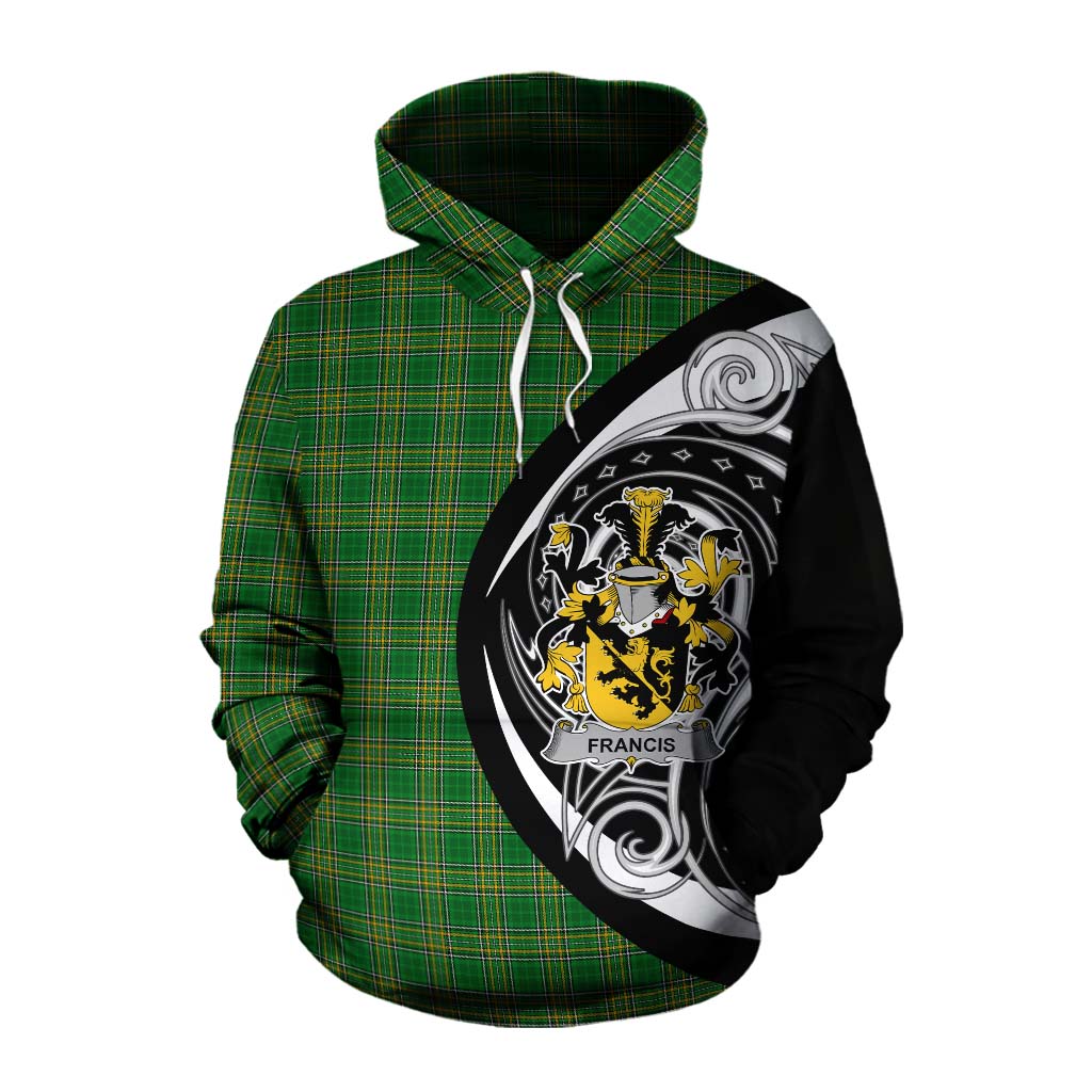Francis Irish Clan Cotton Hoodie Celtic Circle Style Pullover Hoodie XS - Tartan Vibes Clothing