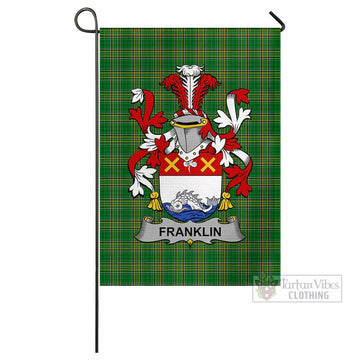 Franklin Irish Clan Tartan Flag with Coat of Arms