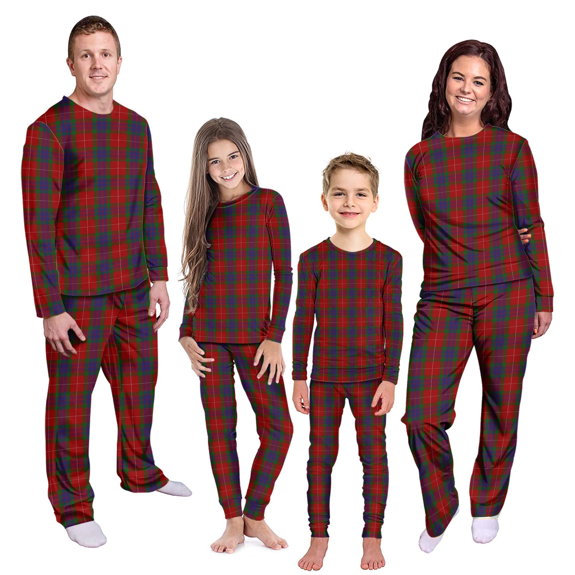 Fraser Tartan Pajamas Family Set Kid - Tartan Vibes Clothing