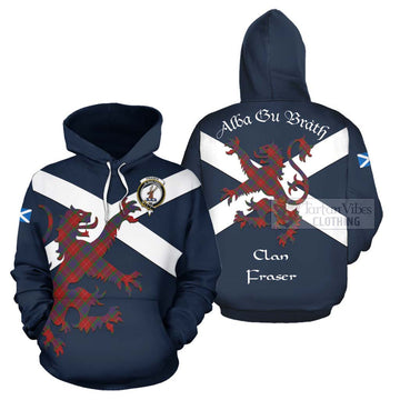 Fraser Tartan Lion Rampant Hoodie Proudly Display Your Heritage with Alba Gu Brath and Clan Name