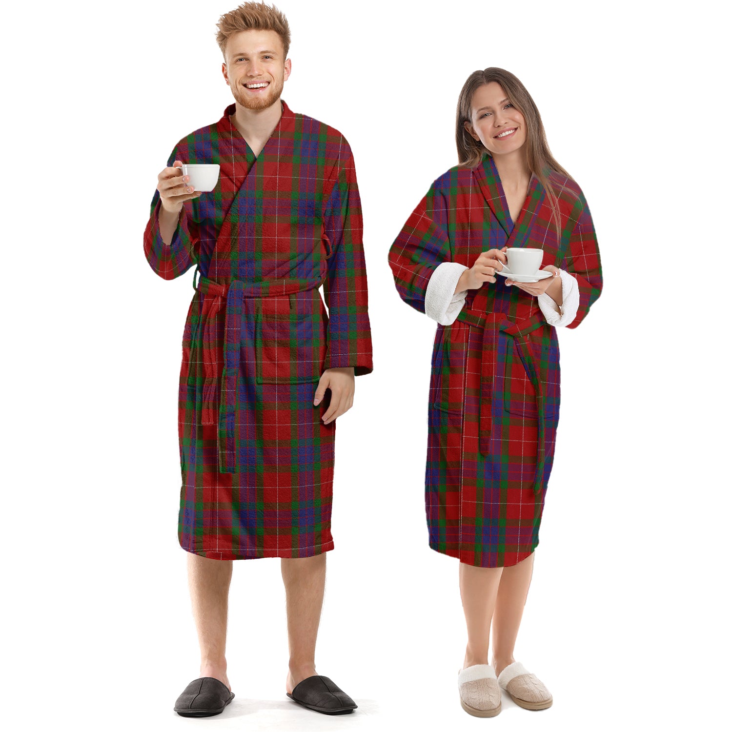 Fraser Tartan Bathrobe Unisex S - Tartan Vibes Clothing