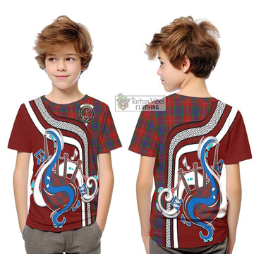 Fraser Tartan Kid T-Shirt with Epic Bagpipe Style