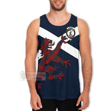 Fraser Tartan Lion Rampant Men's Tank Top  Proudly Display Your Heritage with Alba Gu Brath and Clan Name