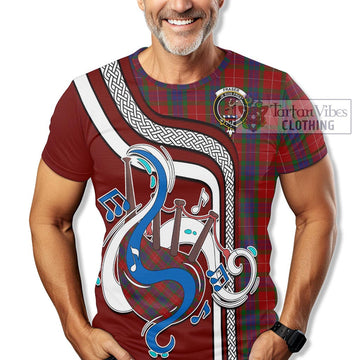 Fraser Tartan T-Shirt with Epic Bagpipe Style