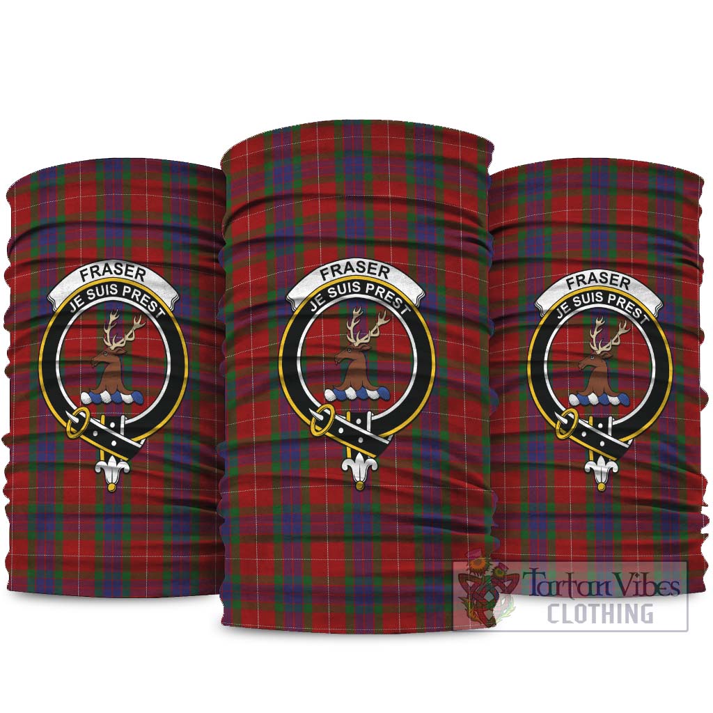 Fraser Tartan Neck Gaiters, Tartan Bandanas, Tartan Head Band with Family Crest