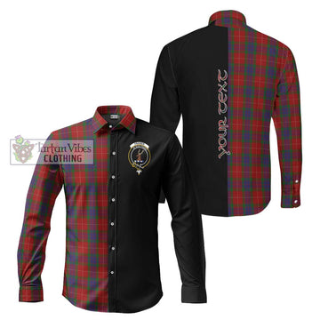 Fraser Tartan Long Sleeve Button Shirt with Family Crest and Half Of Me Style