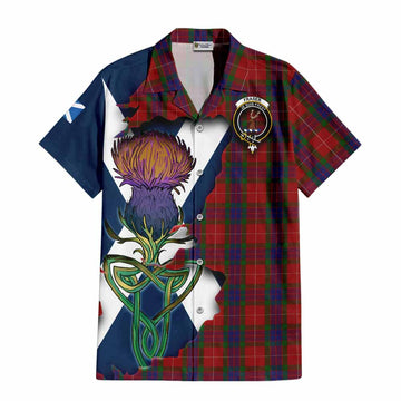 Fraser Tartan Family Crest Hawaiian Shirt Scottish Thistle Celtic Inspired Kid - Tartan Vibes Clothing