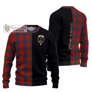 Fraser Tartan Ugly Sweater with Family Crest and Half Of Me Style