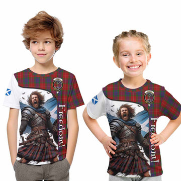 Fraser Crest Tartan Kid T-Shirt Inspired by the Freedom of Scottish Warrior