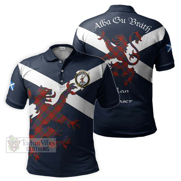 Fraser Tartan Lion Rampant Polo Shirt Proudly Display Your Heritage with Alba Gu Brath and Clan Name