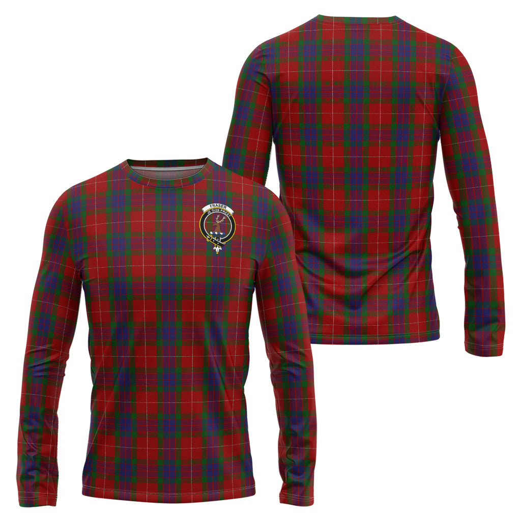 fraser-tartan-long-sleeve-t-shirt-with-family-crest