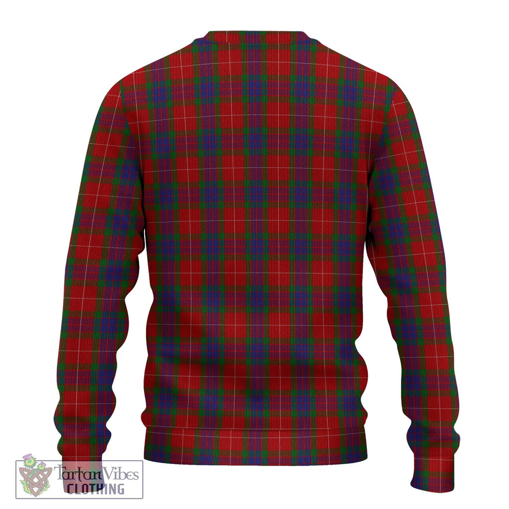 Fraser Tartan Knitted Sweater with Family Crest DNA In Me Style - Tartanvibesclothing Shop