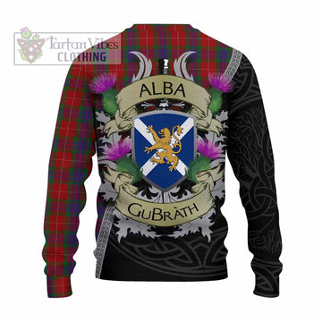 Fraser Tartan Family Crest Knitted Sweater Lion Rampant Royal Thistle Shield Celtic Inspired - Tartan Vibes Clothing
