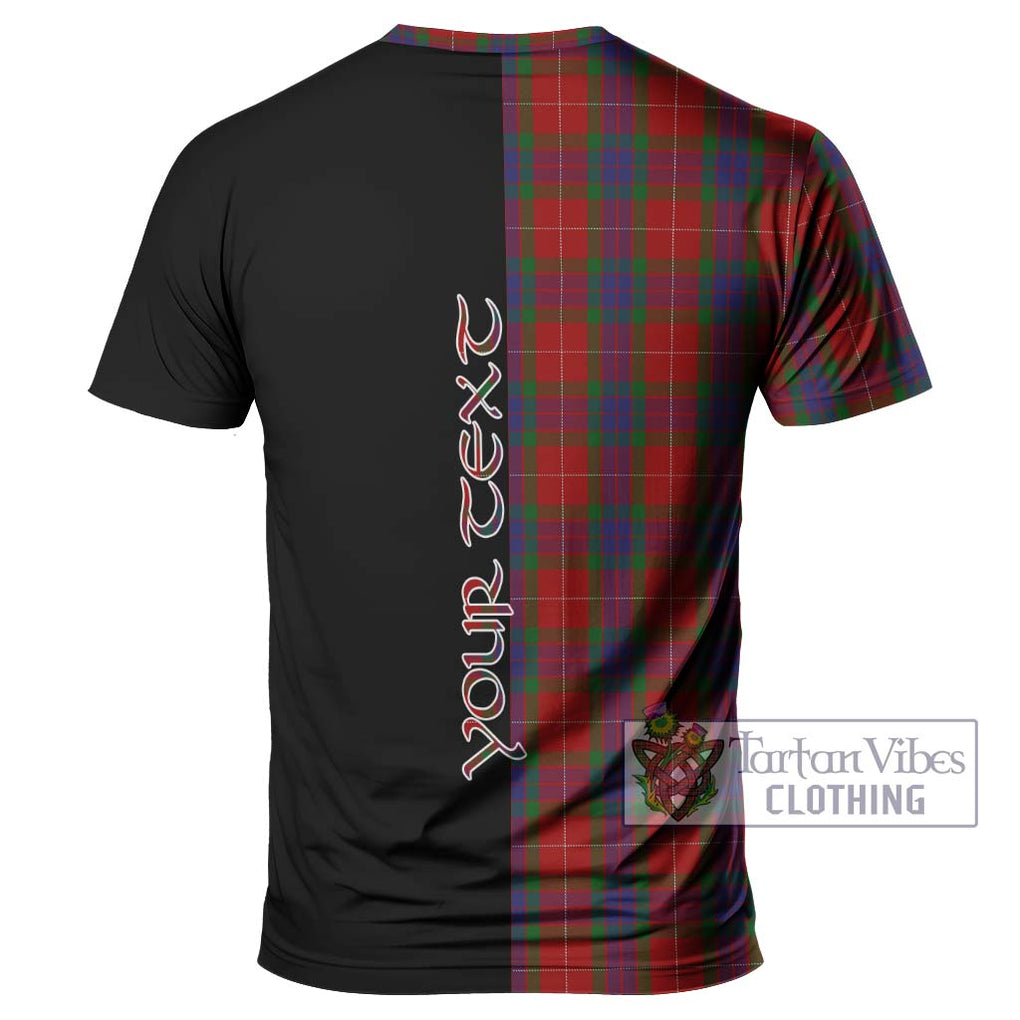 Fraser Tartan T-Shirt with Family Crest and Half Of Me Style - Tartanvibesclothing Shop