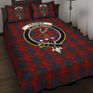 Fraser Tartan Quilt Bed Set with Family Crest