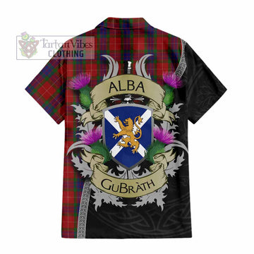 Fraser Tartan Family Crest Hawaiian Shirt Lion Rampant Royal Thistle Shield Celtic Inspired - Tartan Vibes Clothing
