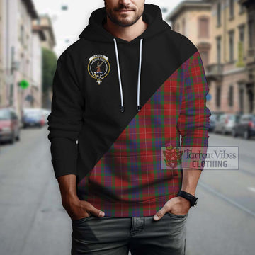 Fraser Tartan Hoodie with Family Crest and Military Logo Style