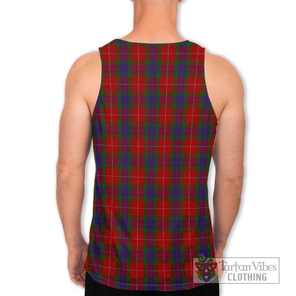 Fraser Tartan Men's Tank Top with Family Crest DNA In Me Style - Tartanvibesclothing Shop