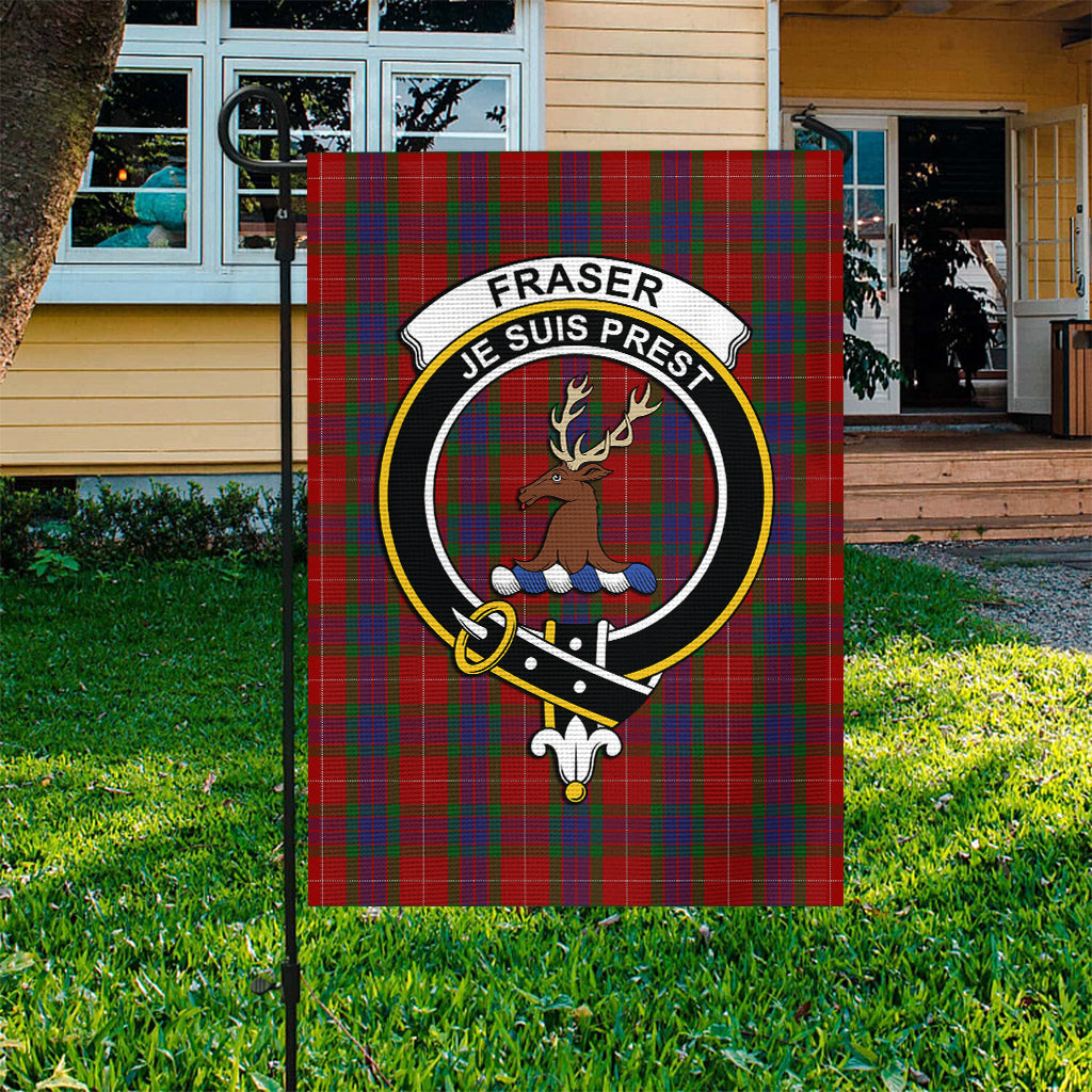 Fraser Tartan Flag with Family Crest - Tartan Vibes Clothing