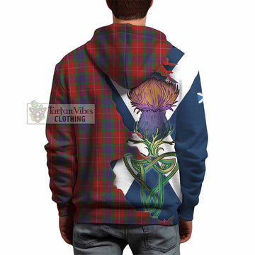 Fraser Tartan Family Crest Hoodie Scottish Thistle Celtic Inspired - Tartan Vibes Clothing