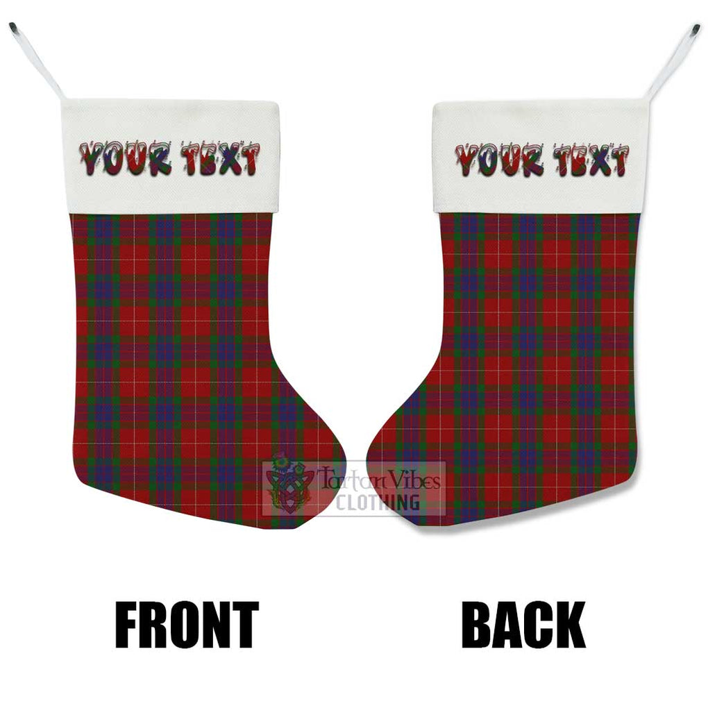 Tartan Vibes Clothing Fraser Tartan Christmas Stocking with Personalized Text