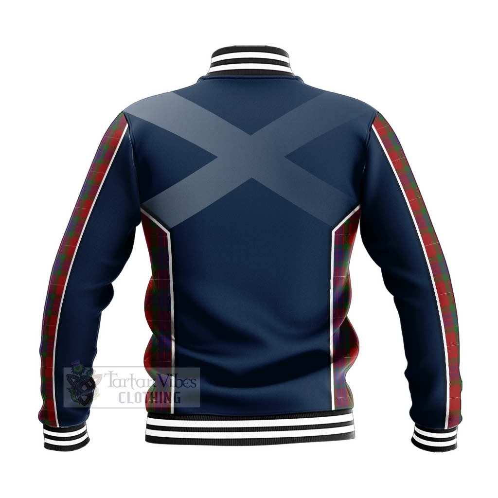 Tartan Vibes Clothing Fraser Tartan Baseball Jacket with Family Crest and Scottish Thistle Vibes Sport Style