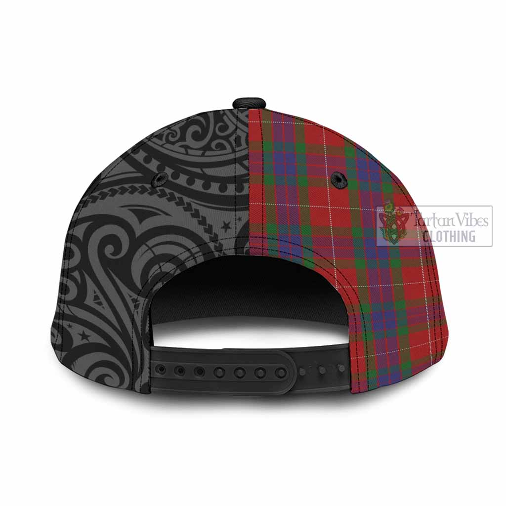 Tartan Vibes Clothing Fraser Tartan Classic Cap with New Zealand Silver Fern Half Style